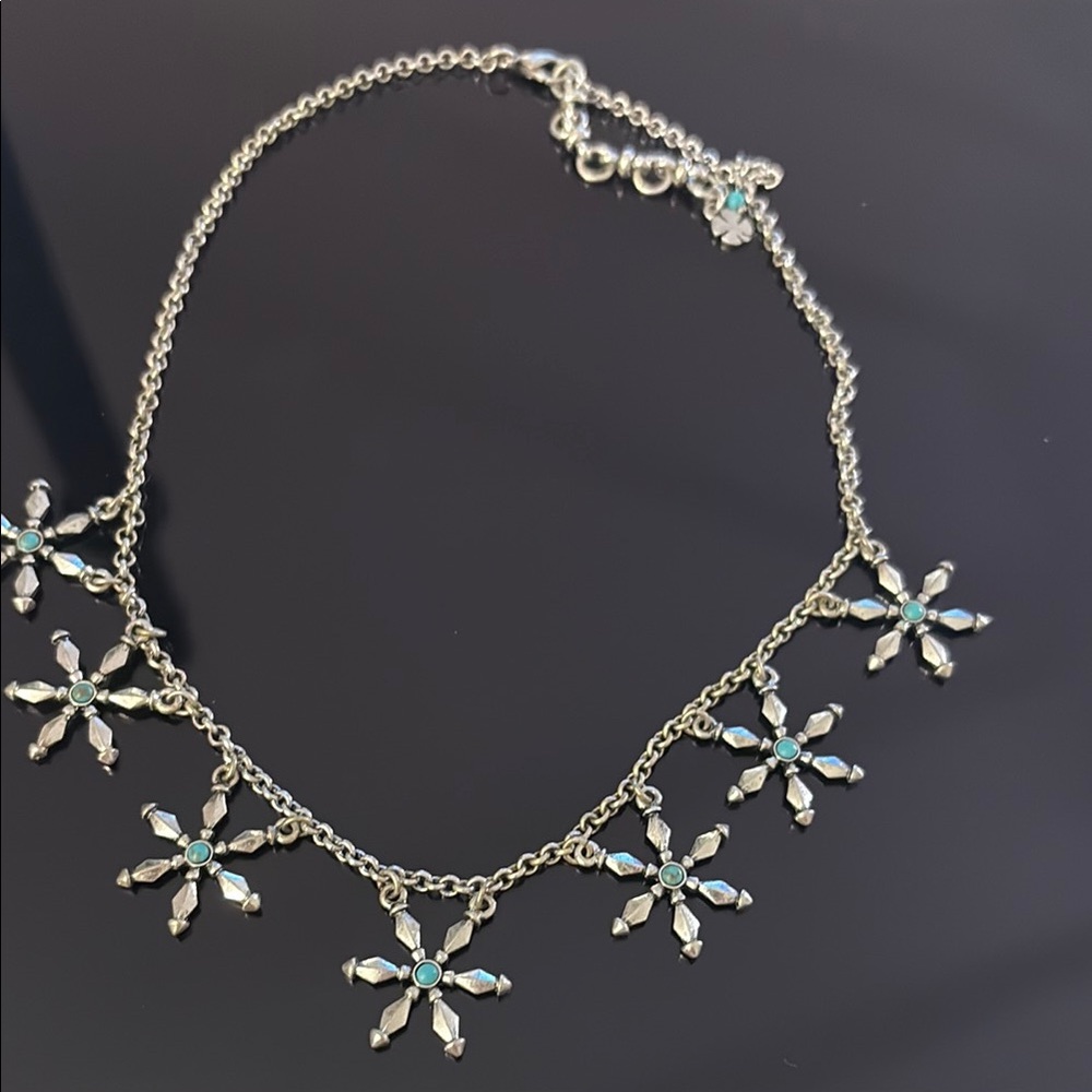 Lucky Brand Silver and Blue Necklace